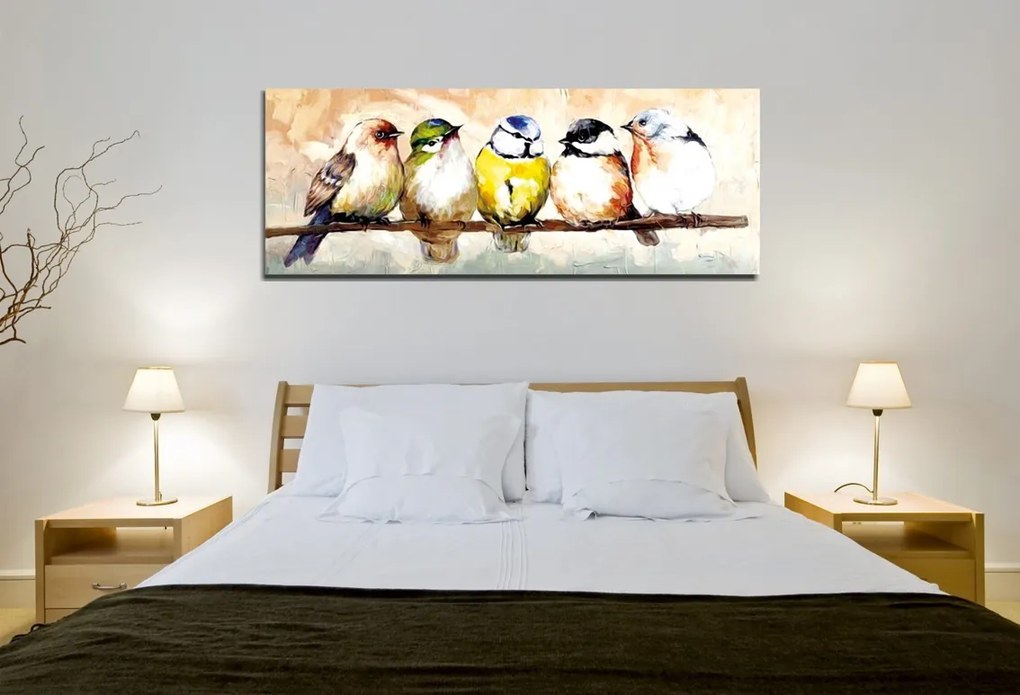 Obraz Vtáky 30x80 cm