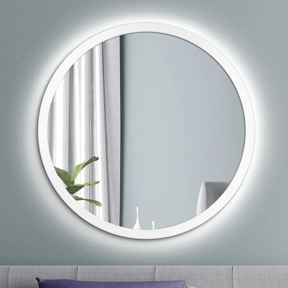 Zrkadlo Balde White LED Rozmer zrkadla: ø 75 cm
