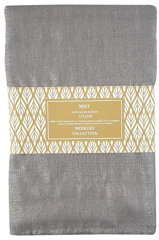 Záves na páske Mist 135x180 purpura Merkury Home