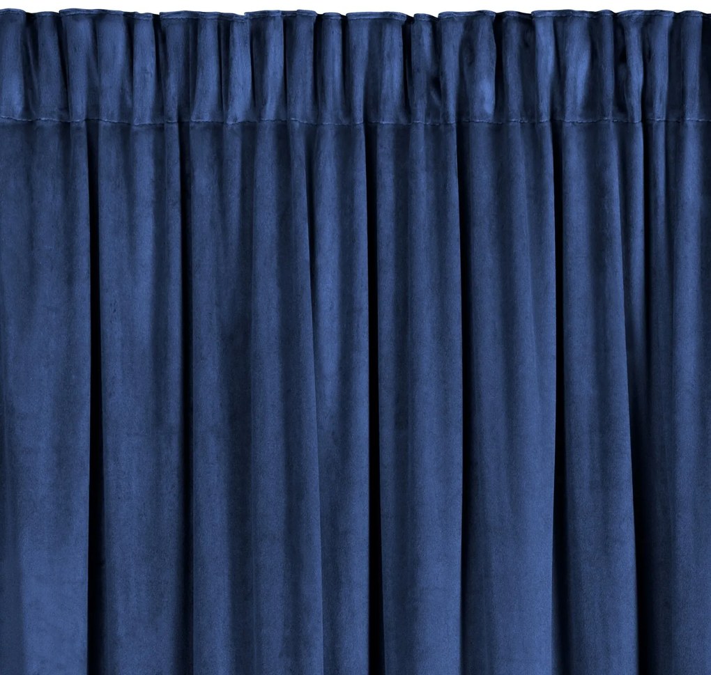 ZATEMŇOVACÍ ZÁVES NA PÁSKE CARLI 140X250 CM TMAVOMODRÁ