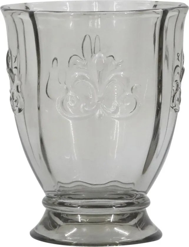 Sivý pohár Saint-Émilion so vzorom – Ø 8,5*10,5 cm / 250ml
