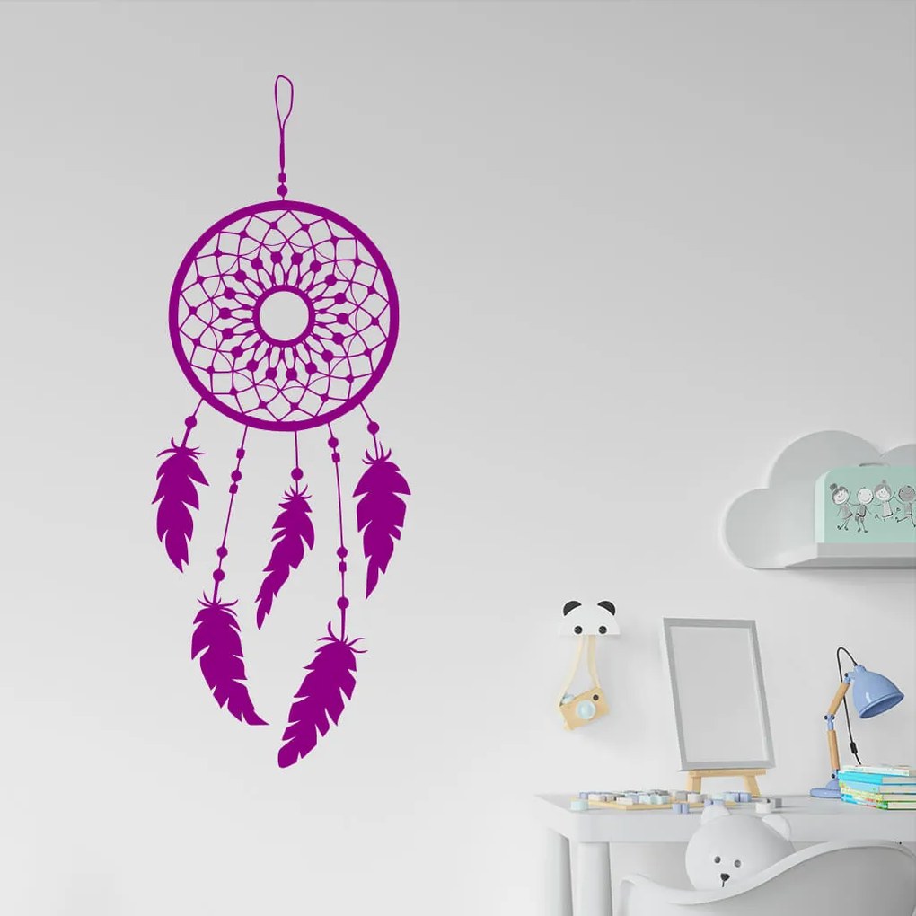 Veselá Stena Samolepka Lapač snov ornament Farba: hnědá, Veľkosť: 100 x 37 cm