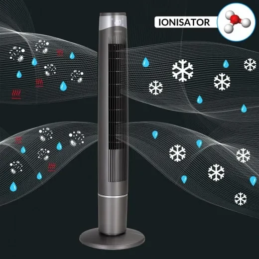 InternetovaZahrada Vežový ventilátor 120 cm - šedý