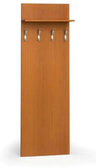 Vešiaková stena PRIMO WOOD, 4 háčiky, polica, čerešňa