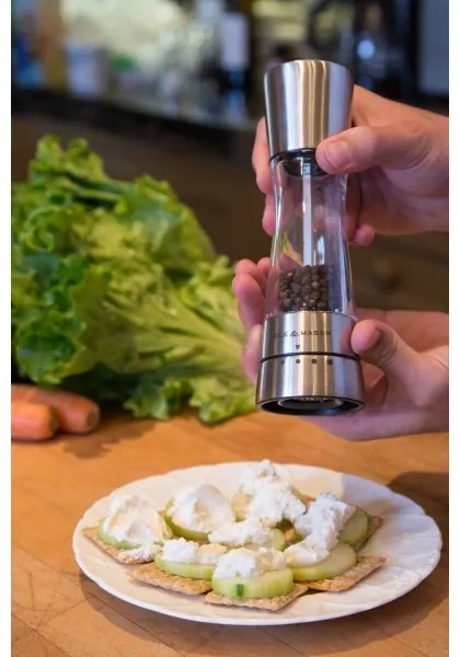 Cole&Mason - Sada mlynčekov na soľ a korenie DERWENT 2 ks 19 cm lesklý chróm