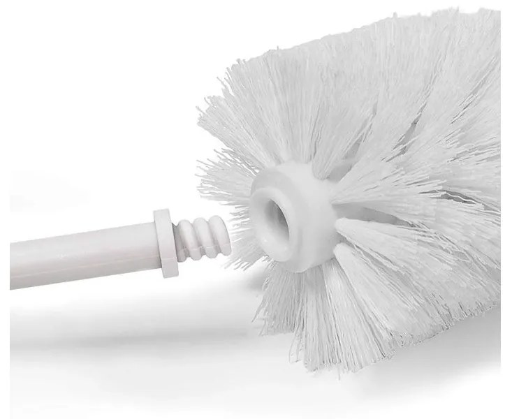 Držiak toaletného papiera s WC štetkou - kov / bambus