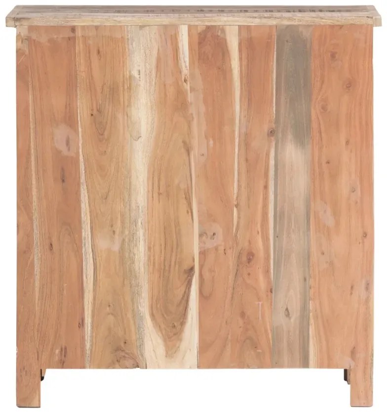 furniture-nabytek.cz - Masívna komoda Wakefield z recyklovaného dreva, lakovaná, viacfarebná – 85×42×90 cm
