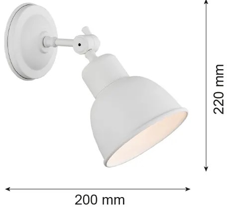 Argon 3182 - Nástenné svietidlo EUFRAT 1xE27/60W/230V