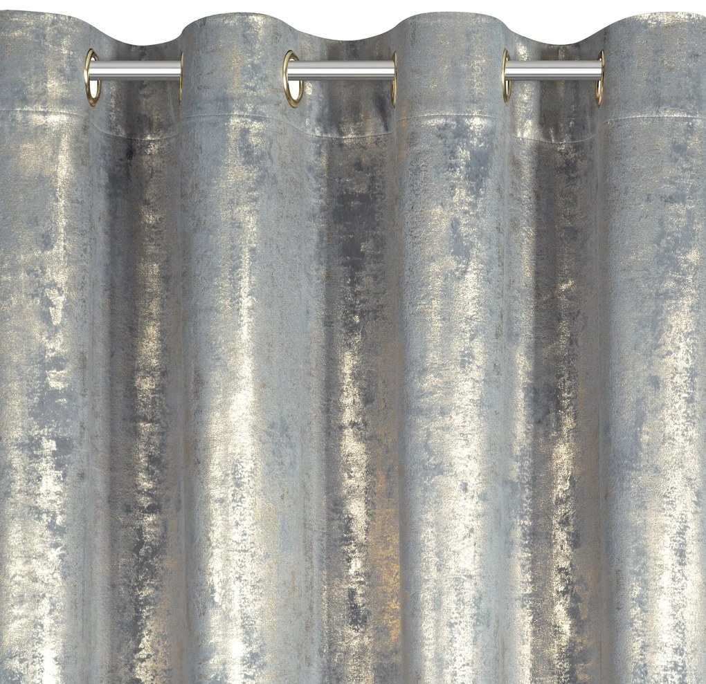 ZATEMŇOVACÍ ZÁVES NA KRÚŽKOCH RENIA 140X250 CM VZOROVANÁ
