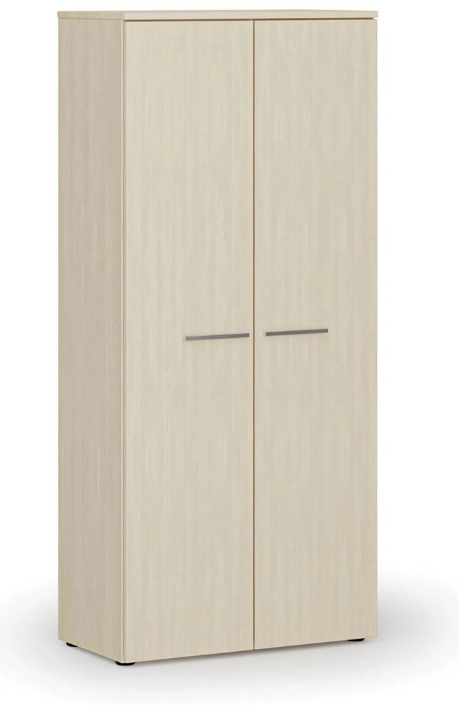 Šatníková skriňa s výsuvom PRIMO WOOD, 800 x 420 x 1781 mm, breza