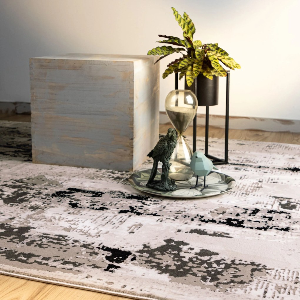 Obsession, Kusový koberec My Phoenix 124 grey, 120x170, šedá, chodba / predsieň