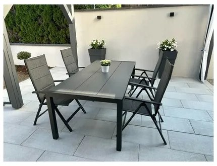 Set záhradného nábytku Haggen, 5 ks, hliník