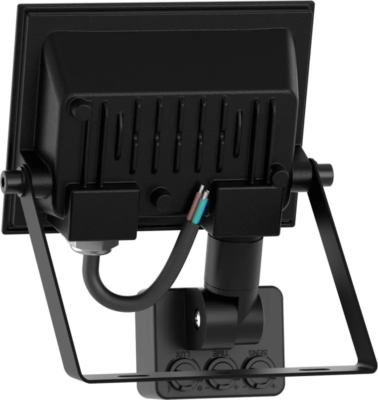 Mexen Luxpro LED reflektor s pohybovým senzorom, 10W, studená - 6500K, 900 lm, čierna - L235-010-65-70