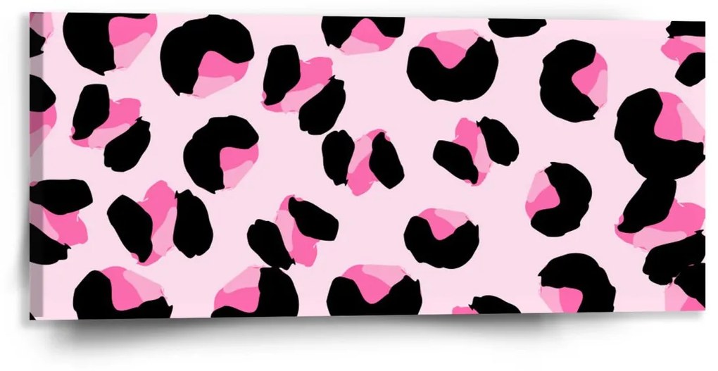Sablio Obraz Ružový gepard - 110x50 cm