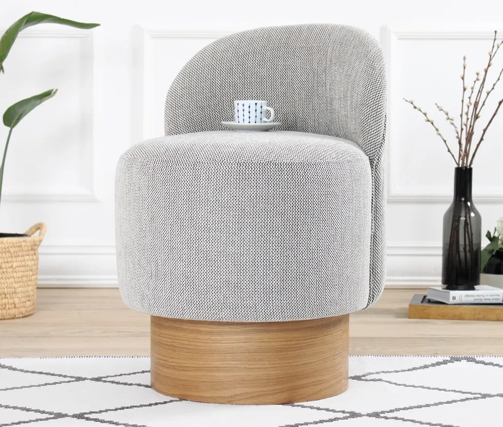 Taburet BARREN sivý