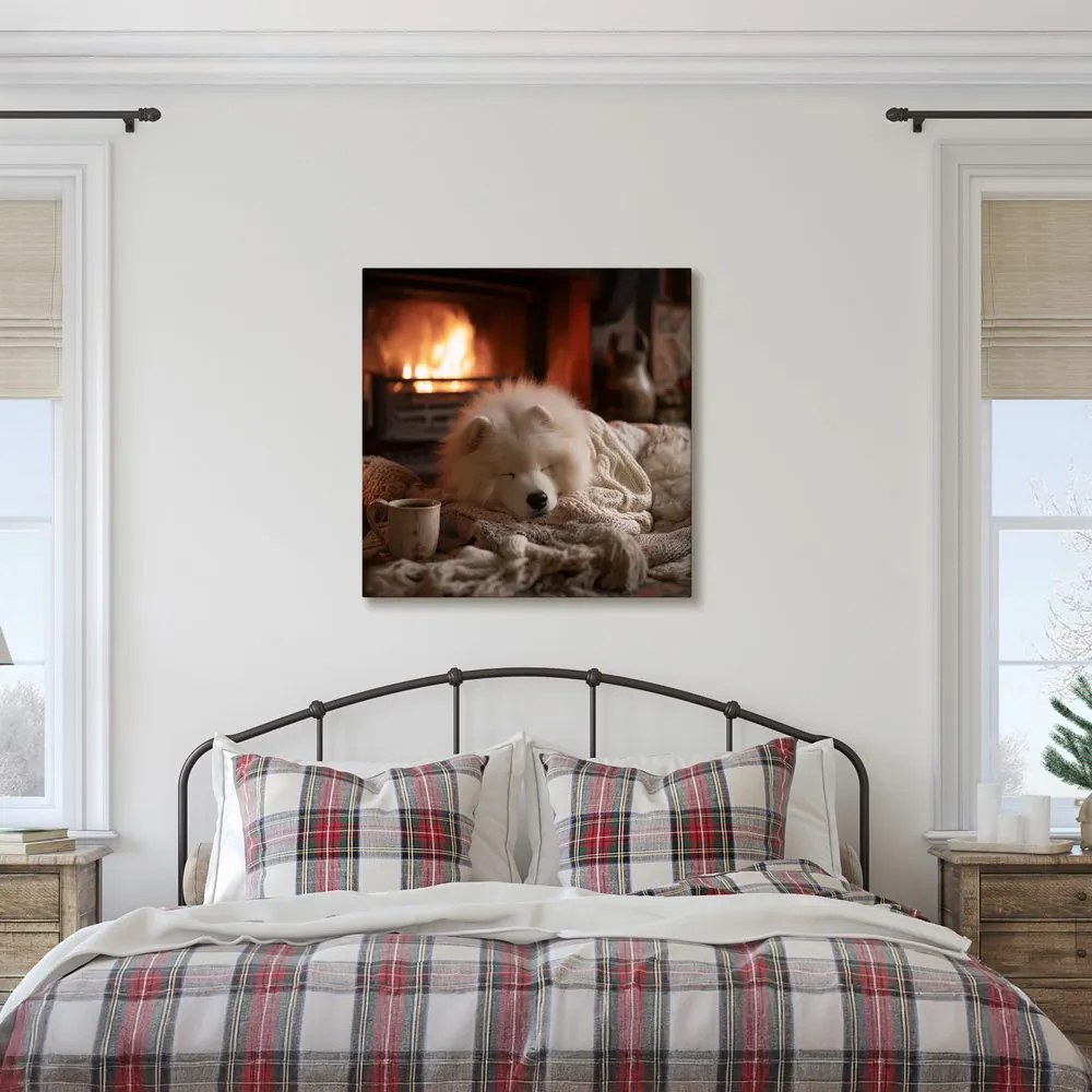 Vianočný obraz útulná zimná atmosféra