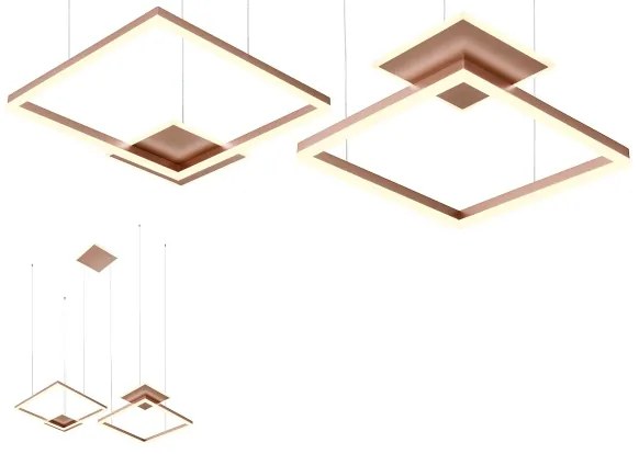 Redo 01-2616 - LED stmievateľný luster na lanku SIGUA LED/137W/230V CRI 90 hnedá