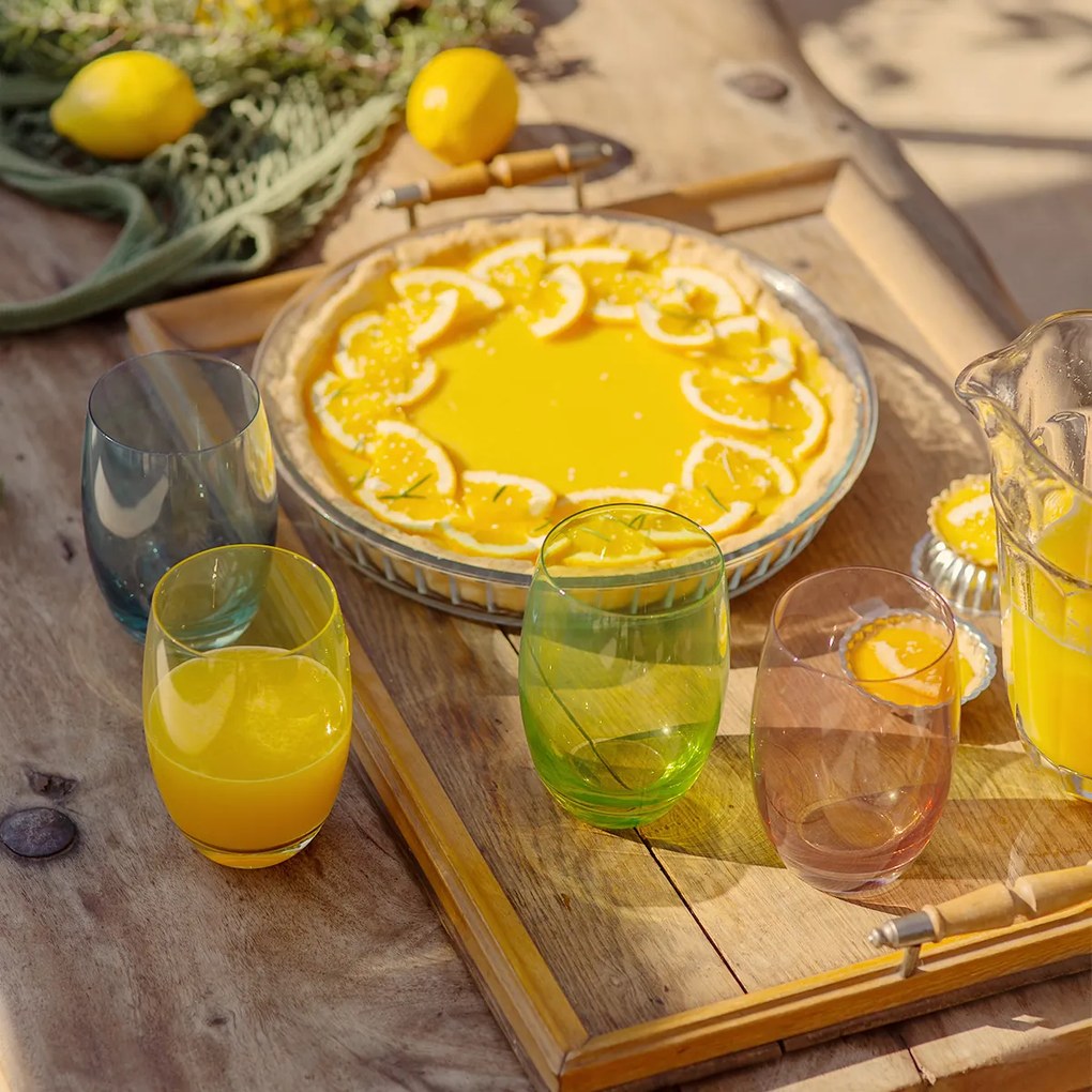 Poháre Tumbler červené 460 ml 6 ks - Optima Glas Lunasol - 322835