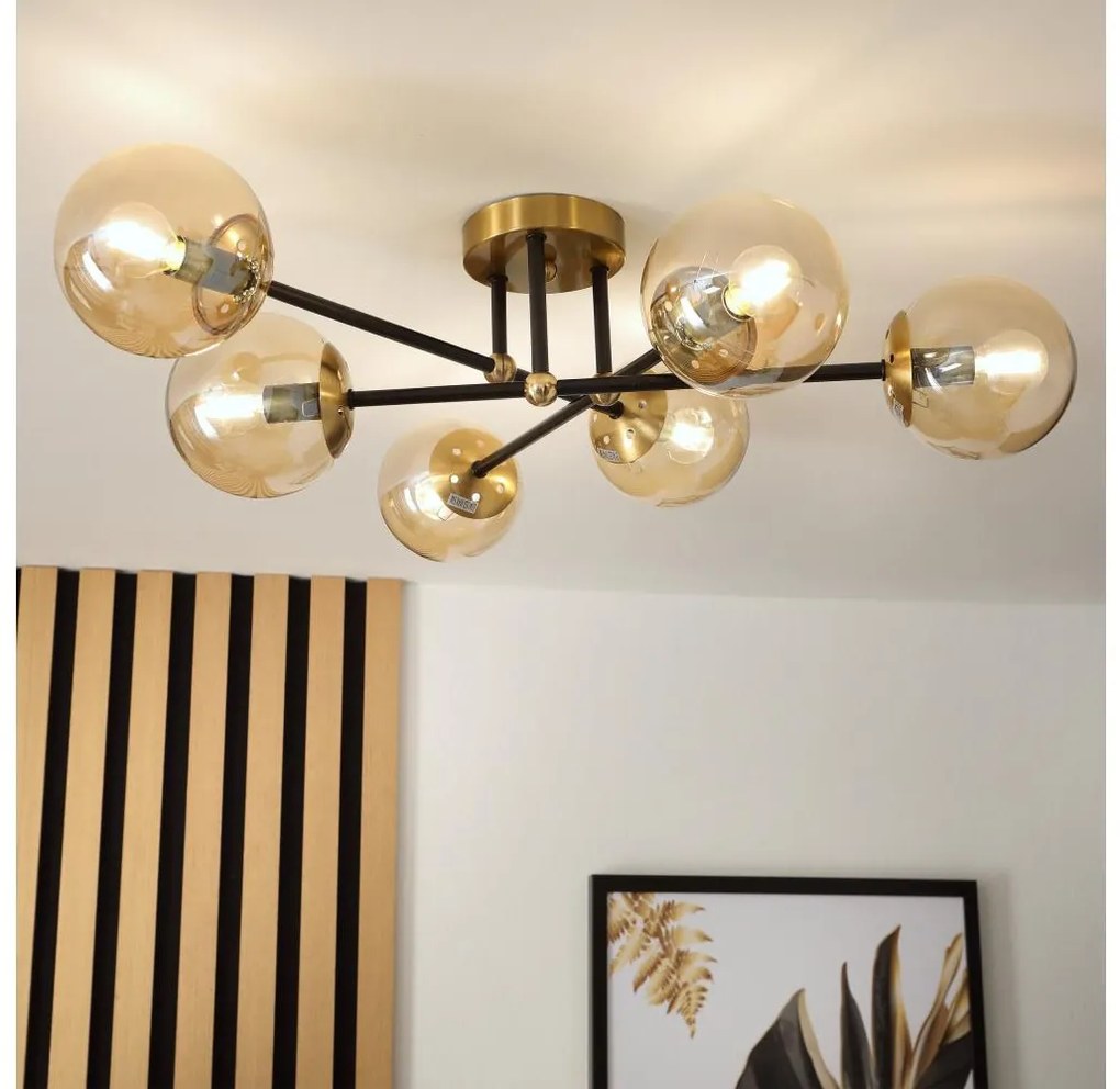 Brilagi - Prisadený luster MALIVA 6xE14/15W/230V zlatý