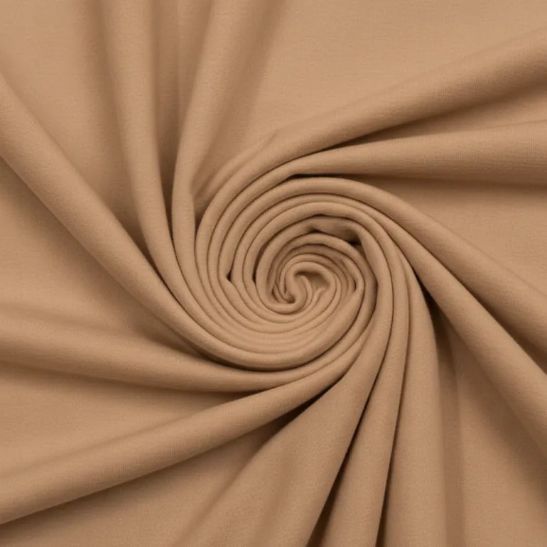 Látka metráž Jersey úplet cappuccino EMI, 1 meter