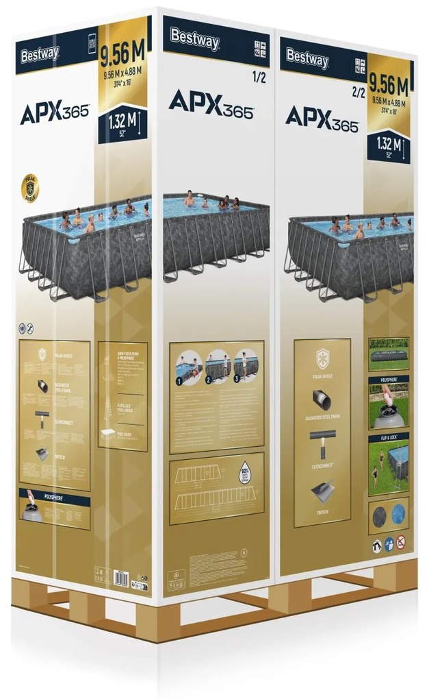 Rámový bazén 31FT 956x488x132cm APX 365 BESTWAY