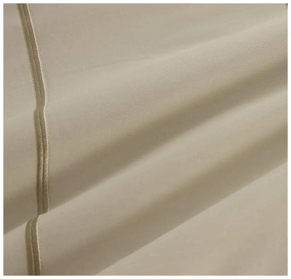 Béžové obliečky na dvojlôžko/predĺžené z bavlny Renforcé s plachtou/6-dielne 240x220 cm Calm of Lines – Mila Home Luxury