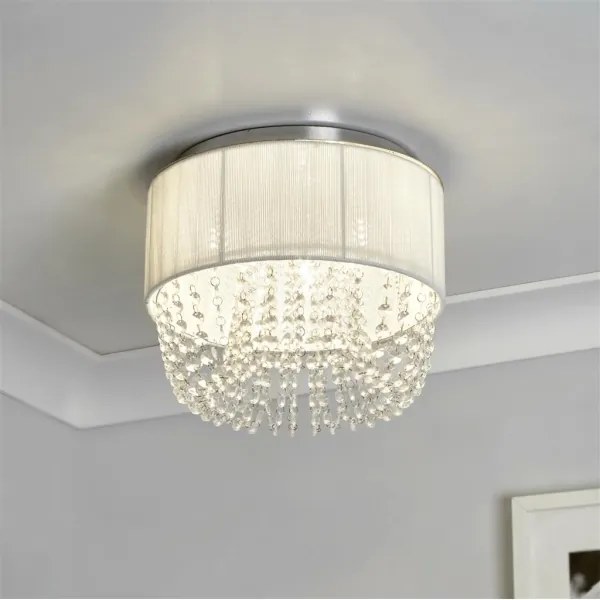 Searchlight 62617-3CC - Stropné svietidlo BELLANO 1xG9/7W/230V pr. 30 cm biela