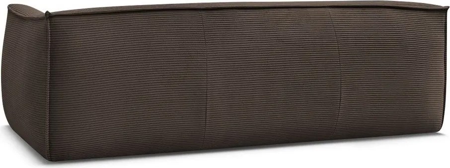 Hnedá menčestrová pohovka 242 cm Giorgia – Bobochic Paris