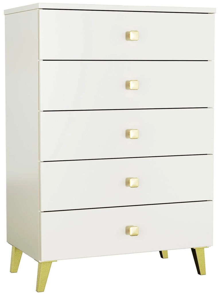 Komoda Mobian 5 (kašmír). Akcia -20%. Vlastná spoľahlivá doprava až k Vám domov. 1107561