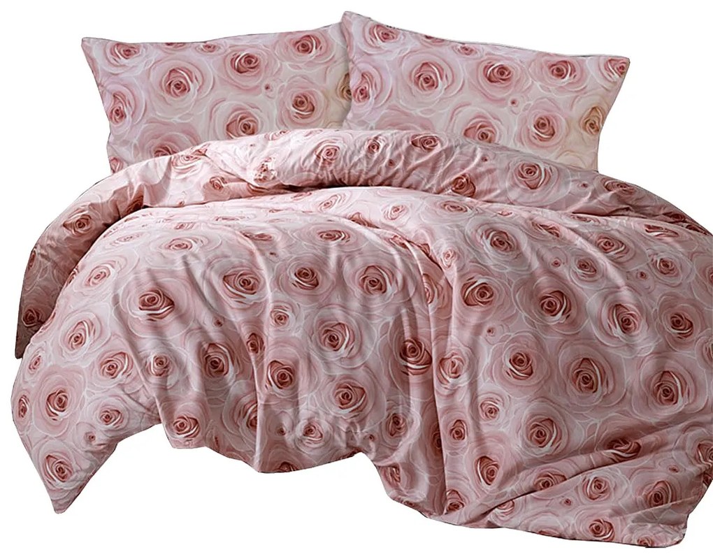 BAVLNENÉ POSTEĽNÉ OBLIEČKY COTTONLOVE EXCLUSIVE ROMANS 160X200 CM, 2KS 70X80 CM VZOROVANÉ