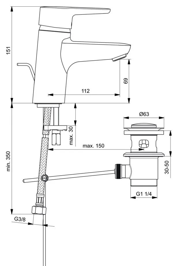 Ideal Standard Connect Blue B9936AA