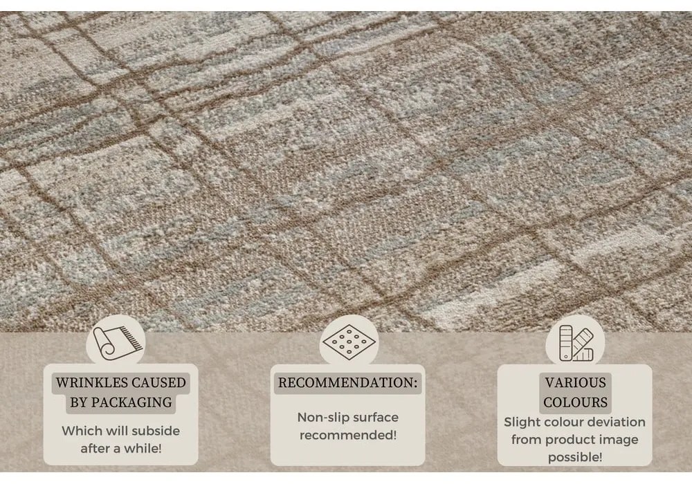 Hnedý/béžový koberec 80x120 cm Terrain – Hanse Home