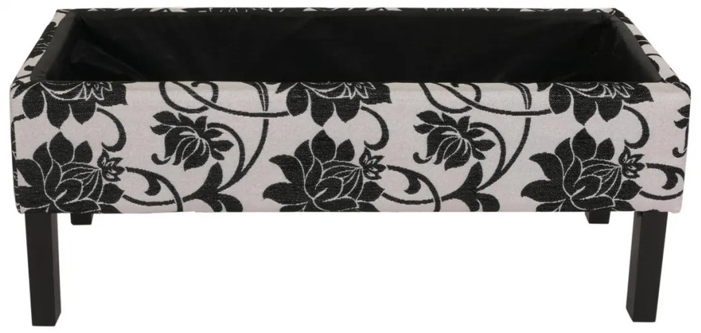 Lavička Renens - látka, vzor kvety