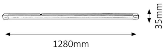 Rabalux 2309 - Podlinkové svietidlo BRAND LIGHT G13/36W/230V