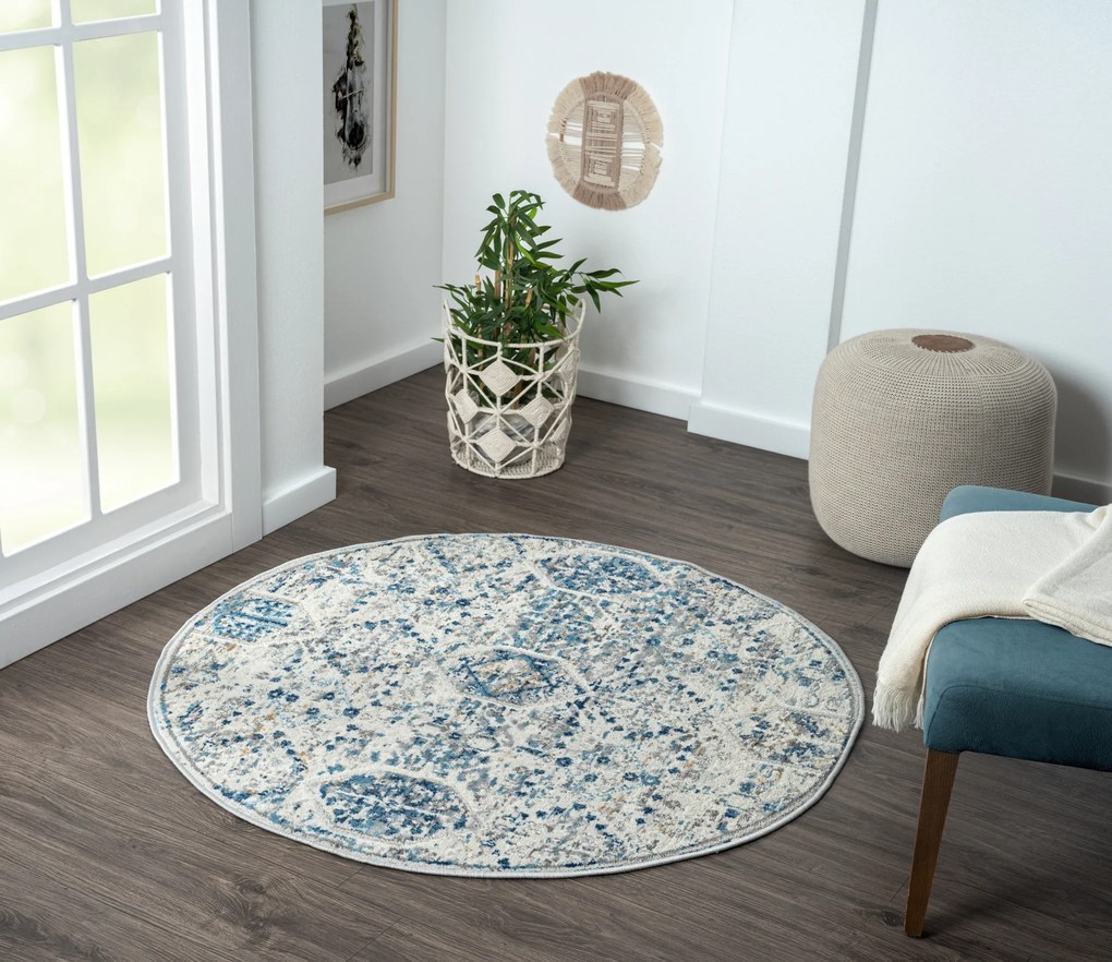 Kusový koberec My Heriz 2 CA60102 Beige kruh, 120x120 (priemer) kruh, béžová, chodba / predsieň, My Flair