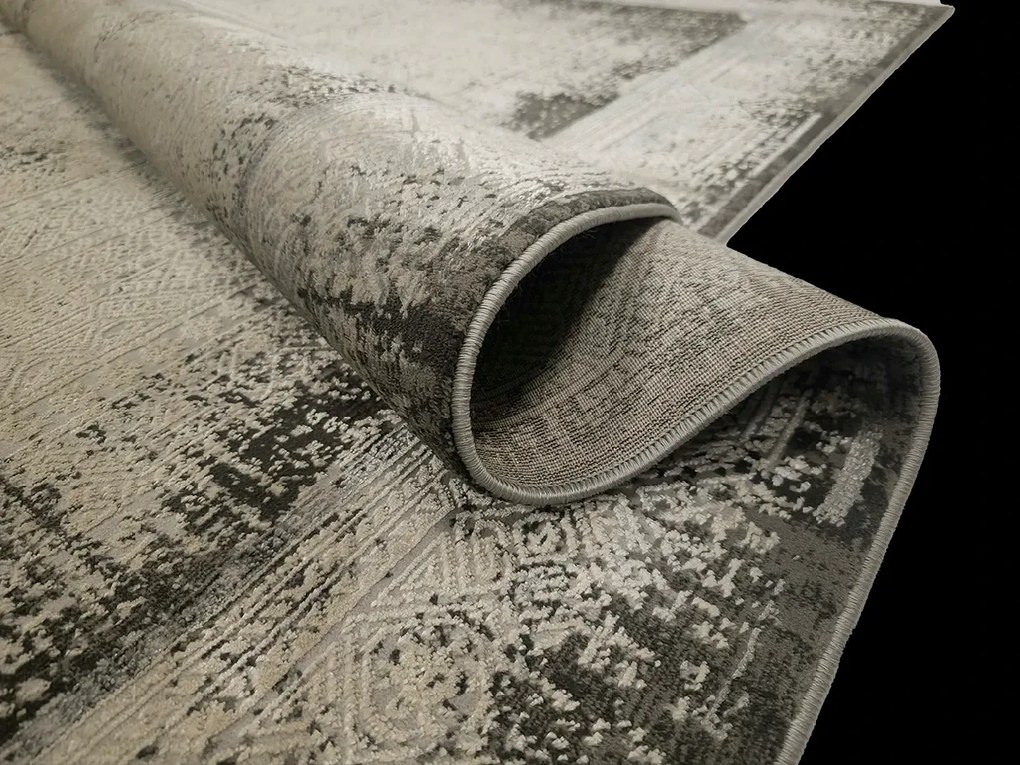 BE Koberec Deluxe 9090 GREY – sivý obdĺžnikový Rozmer: 140x190 cm