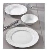 Jedálenská súprava 18 ks biela/porcelán