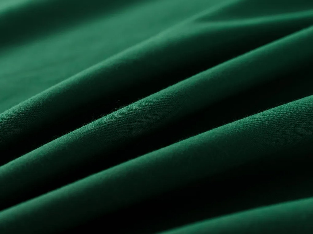 XPOSE® Bavlnené Renforcé obliečky EVITA na dve lôžka - tmavo zelené / svetlo zelené