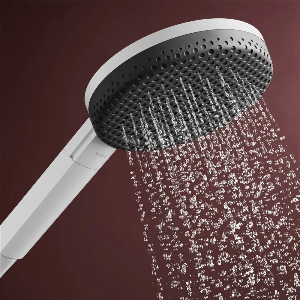 HANSGROHE Raindance Alive Select S sprchová súprava, ručná sprcha 3jet EcoSmart priemer 125 mm, 65 cm sprchová tyč Unica E Puro, jazdec Easy Slide a sprchová hadica 160 cm, matná biela, 24600700