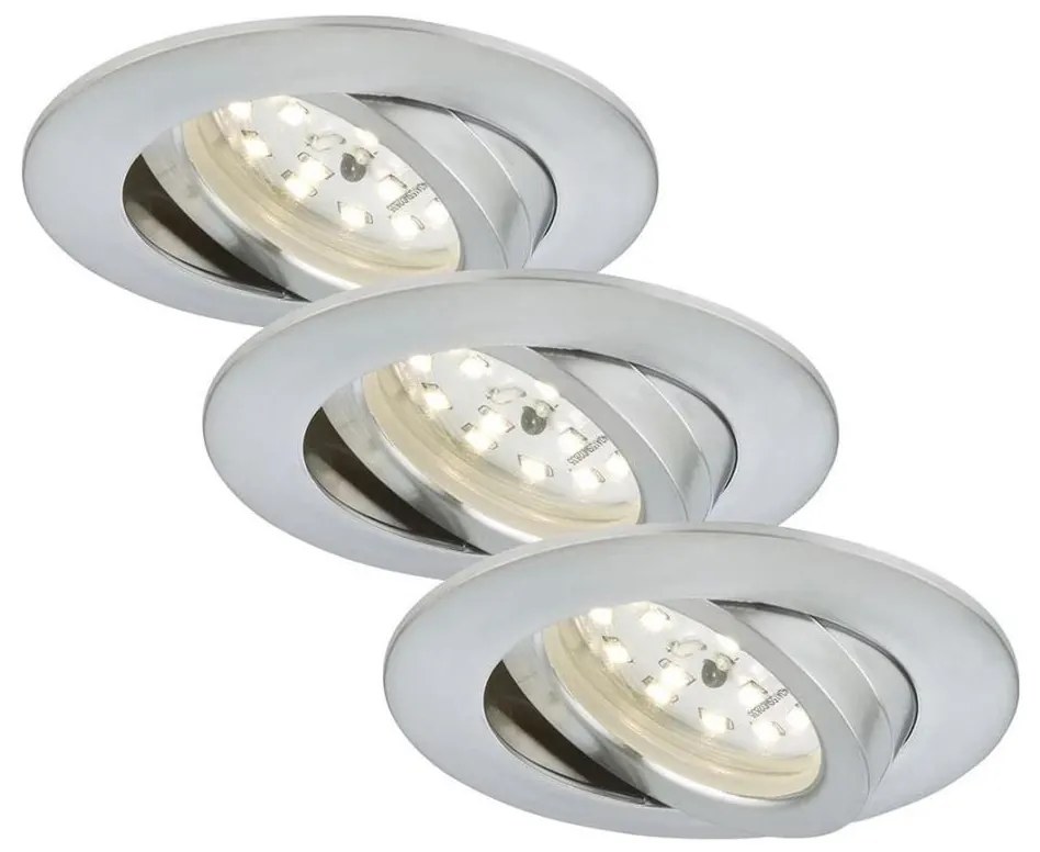 Briloner 7209-039 - SADA 3x LED Kúpeľňové podhľadové svietidlo ATTACH LED/5W/230V IP23