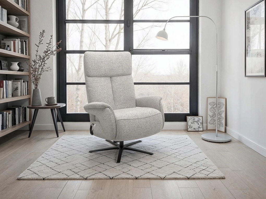 XXXLutz RELAXAČNÉ KRESLO, textil, strieborná Sit & More - Online Only obývacie izby - 00014402861V