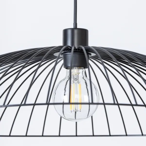 Brilagi - LED luster na lanku CERIA WIRE 1xE27/40W/230V priemer 60 cm čierna