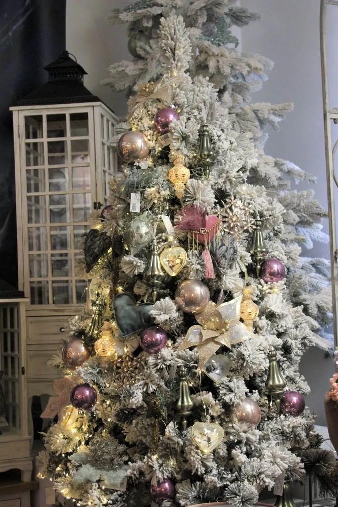 Biely umelý vianočný stromček 240 cm