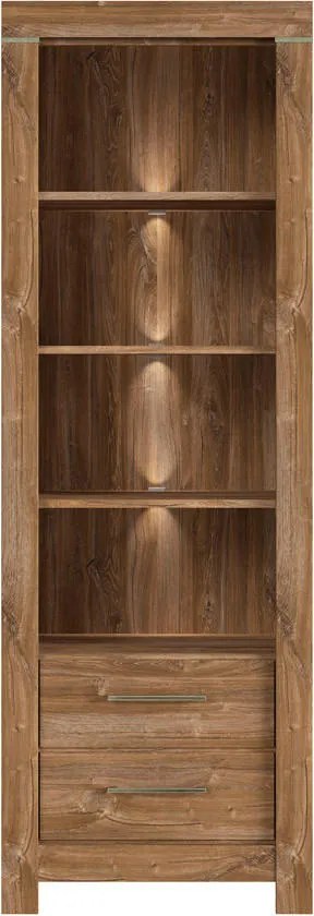 XXXLutz STOJACÍ REGÁL, farba duba, 68/200,5/42 cm Welnova - Regály - 002427002809
