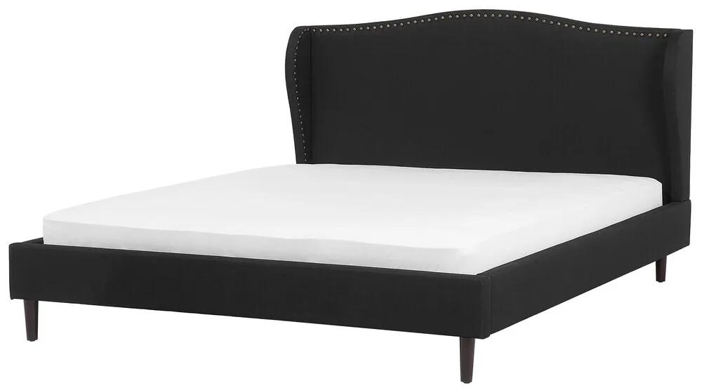 Manželská posteľ 180 cm COLLETTE (s roštom) (čierna). Vlastná spoľahlivá doprava až k Vám domov. 1007211