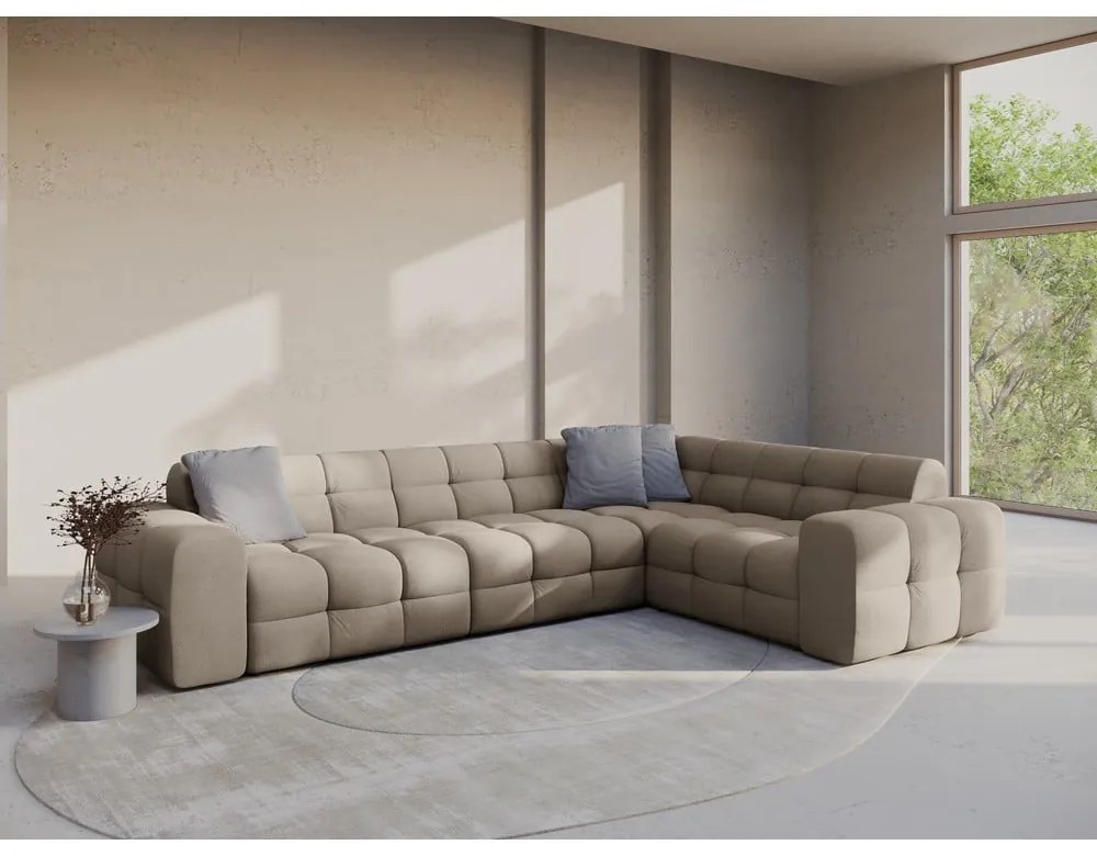 Hnedá rohová pohovka (pravý roh/do L) Kendal – Micadoni