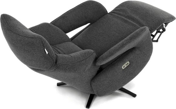 Polohovacie kreslo sivé, elektrické TV-B3973 GREY2