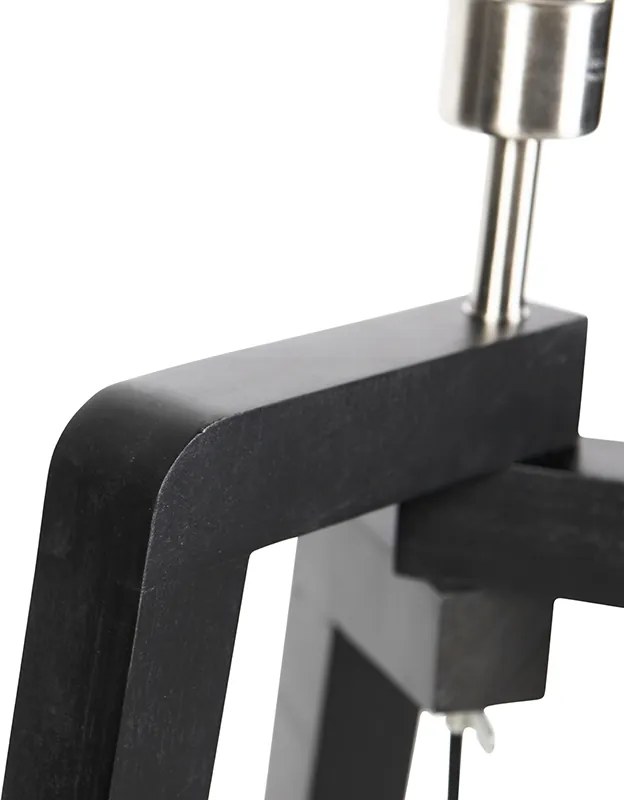 Stojaca lampa čierna bez tienidla - Puros