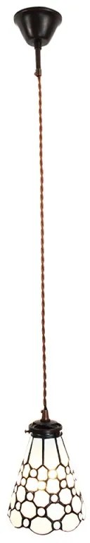 Stropná tiffany lampa HIVE PEARL 18*15*115