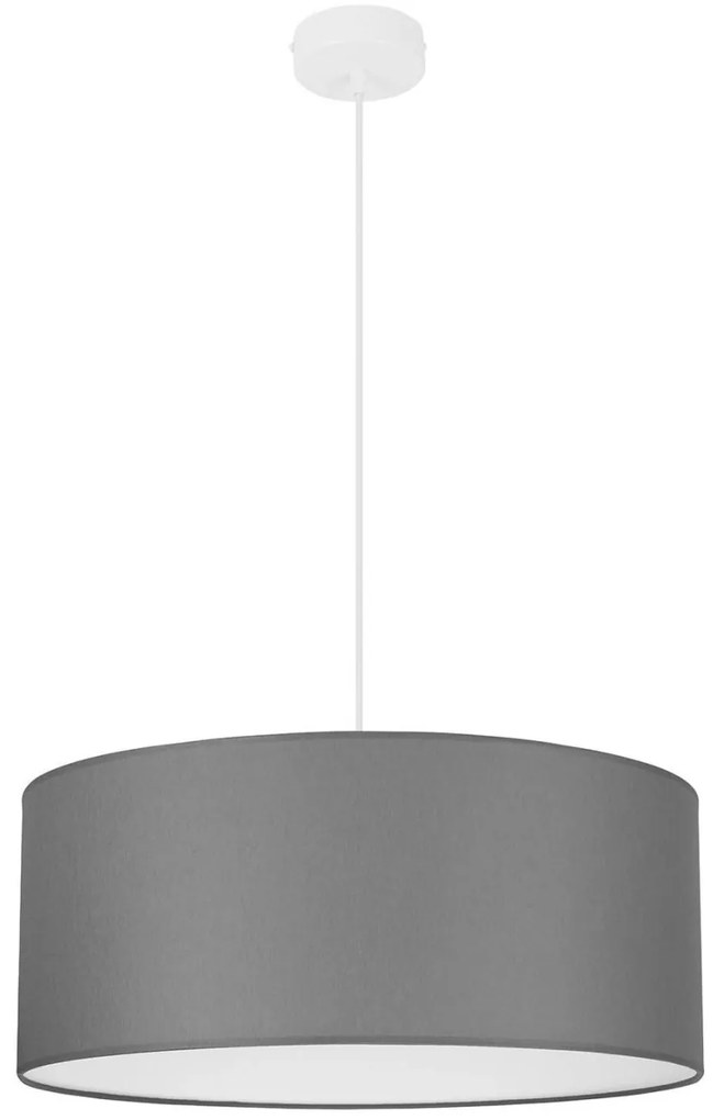 Závesné svietidlo SHADE, 1x textilné tienidlo (výber zo 4 farieb), (výber z 3 farieb konštrukcie), (fi 50cm), W